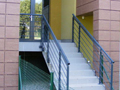 Steel handrails and staircases